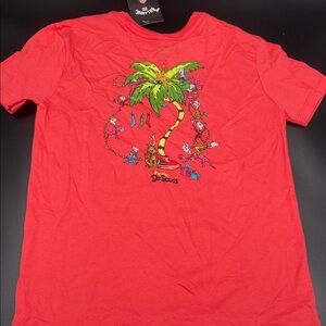 Billabong Dr. Seuss Red Graphic T-Shirt NWT